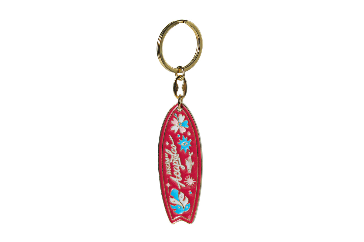 Llavero Tabla de Surf Hecho en Acapulco